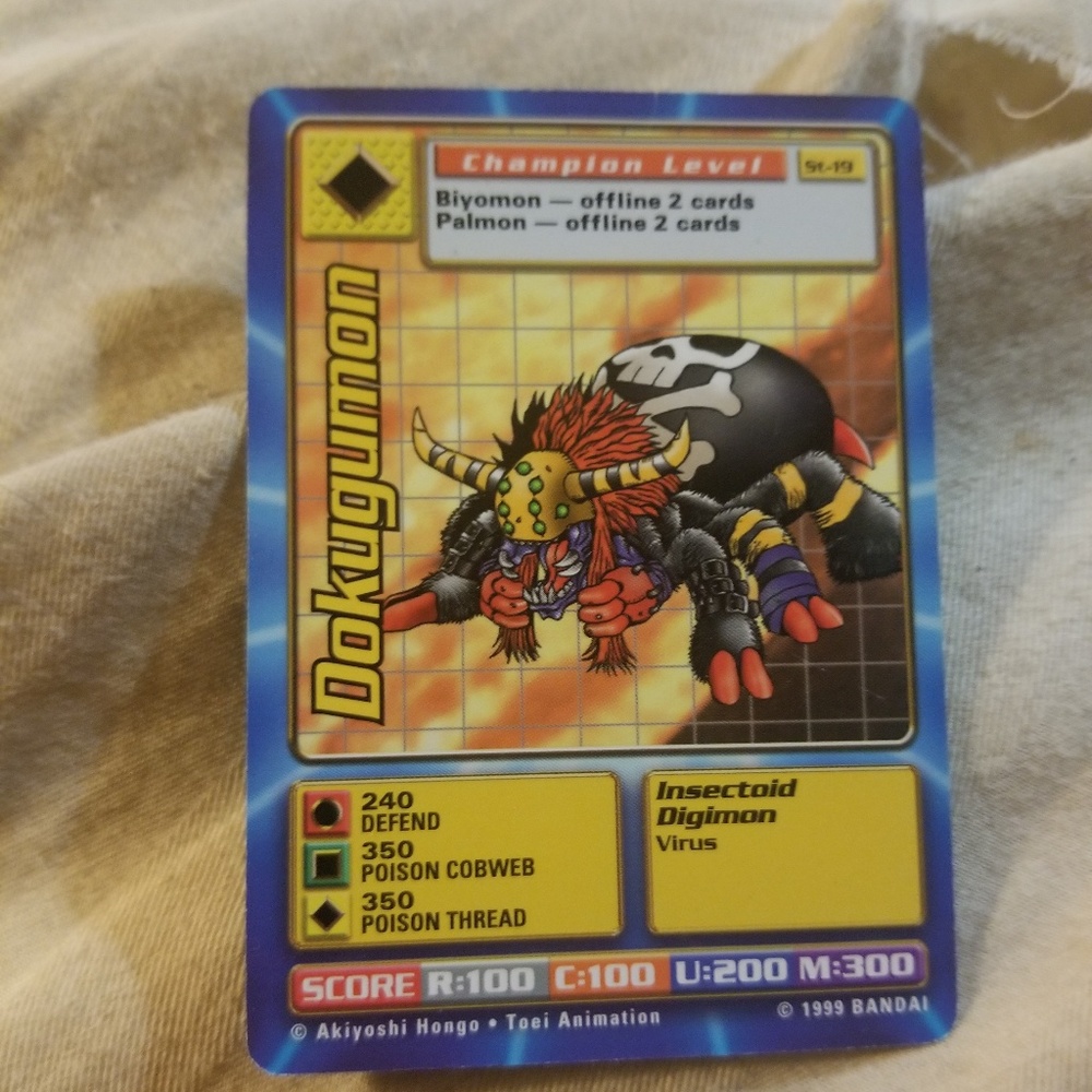 Dokugumon digimon card